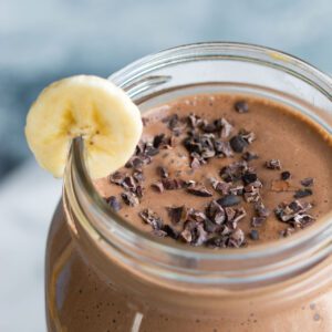 Chocolate, Peanut Butter & Banana Smoothie | Smoothies for Weight Loss
