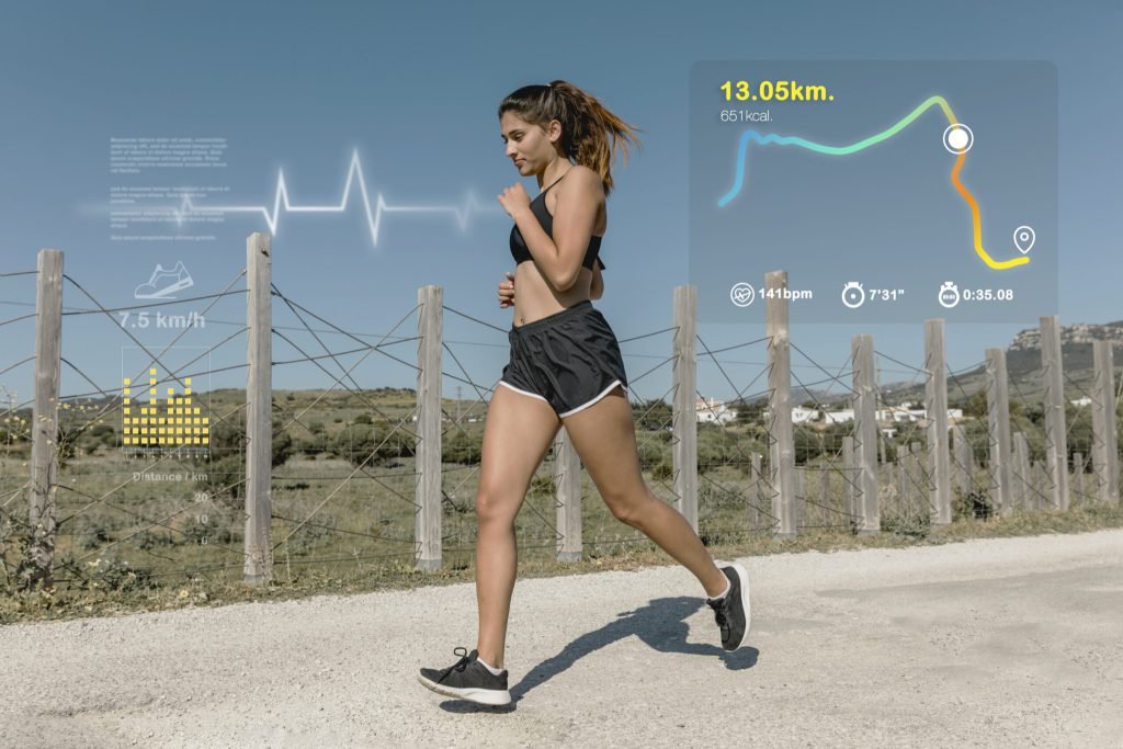 Data stats around person doing physical activity