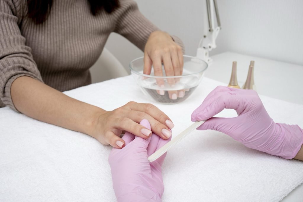 Nail care manicure process