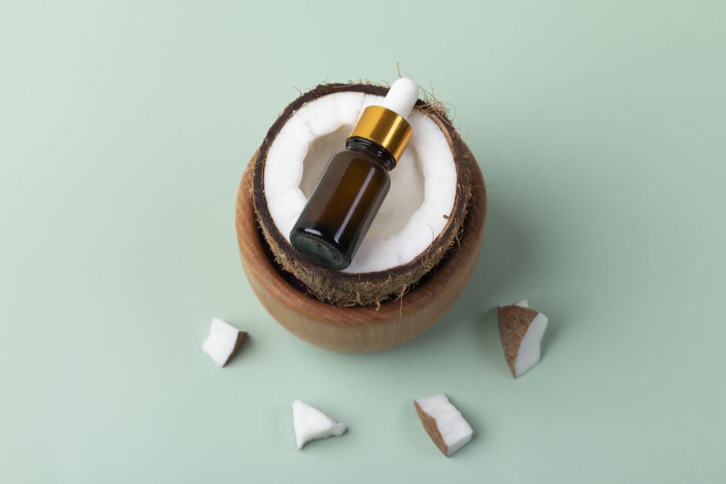 Close up elegant beauty selfcare treatment