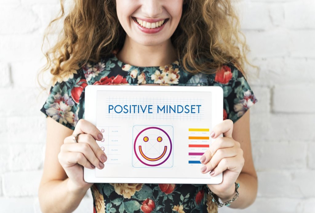 Positive thinking happiness lifestyle concept