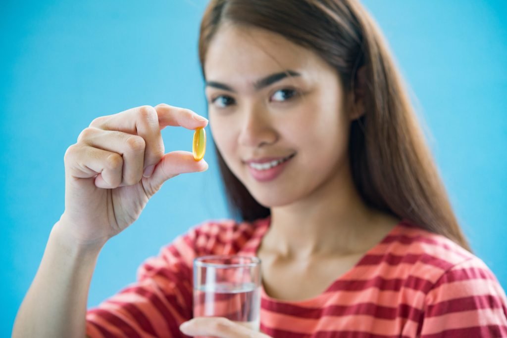 Probiotic supplements to get relieved from bloated stomach and gas trouble.