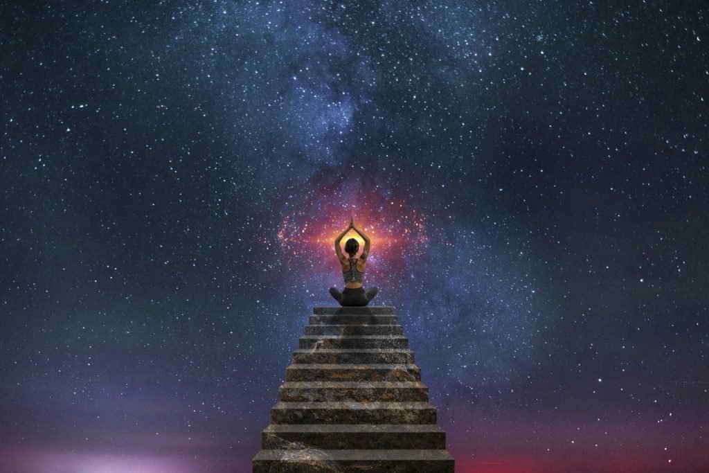 Fantasy astral wallpaper composition