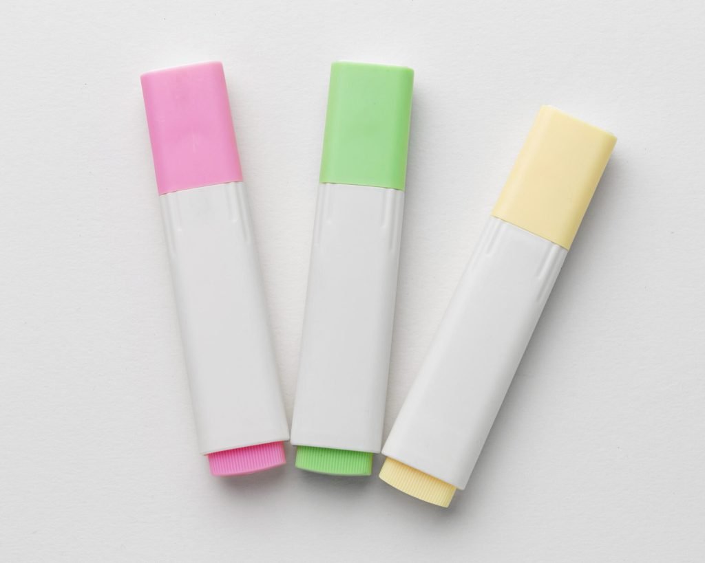 Still life school supplies arrangement