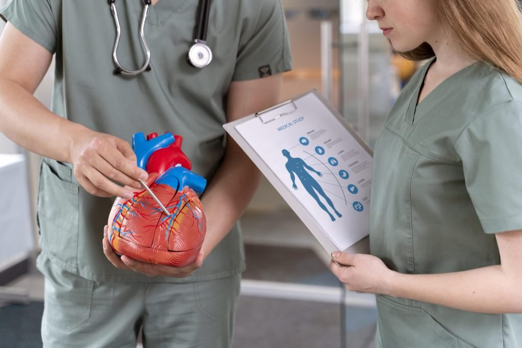 Young medicine student doing their practice hospital