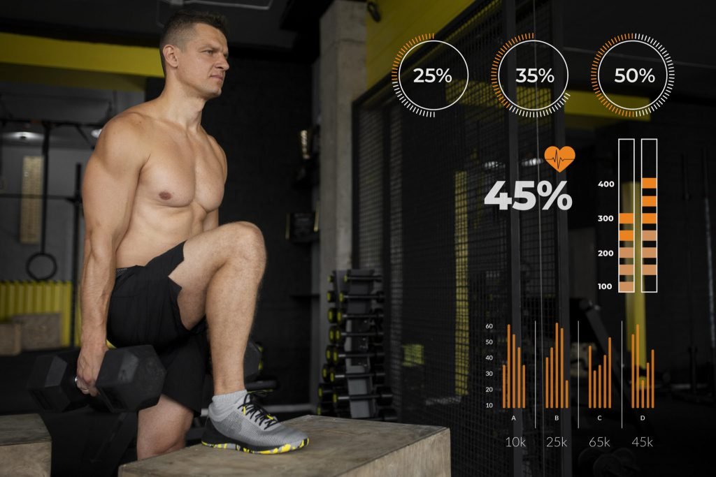 Physical activity stats around person