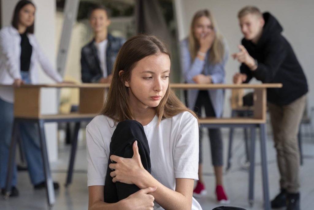 Person suffering from bullying